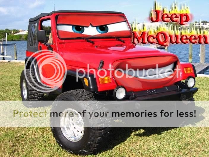Red Jeep McQueen Graphics, Pictures, & Images for Myspace Layouts